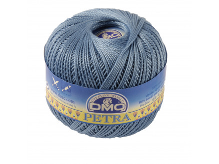 DMC Petra Nr. 5 Häkelgarn Unicolor 5799 Helles Jeansblau von DMC