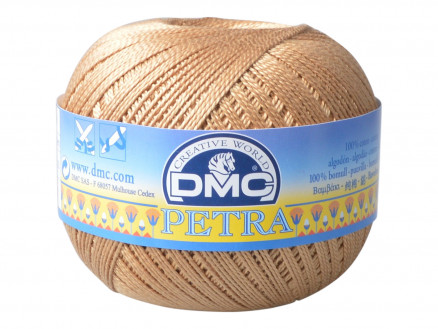 DMC Petra Nr. 5 Häkelgarn Unicolor 53045 Beige von DMC