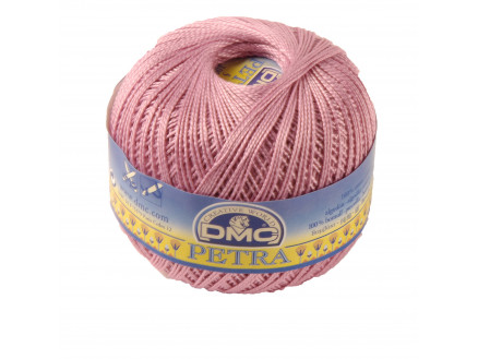 DMC Petra Nr. 5 Häkelgarn Unicolor 53608 Rosa von DMC
