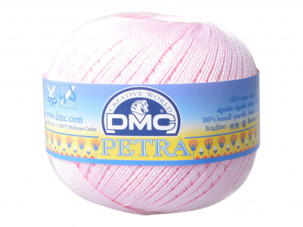 DMC Petra Nr. 5 Häkelgarn Unicolor 54458 Rosa von DMC