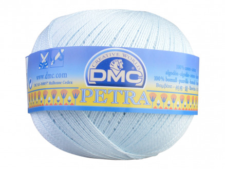 DMC Petra Nr. 5 Häkelgarn Unicolor 54462 Eisblau von DMC