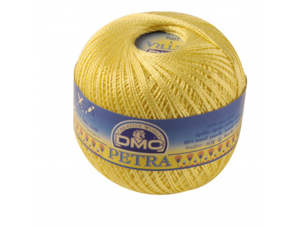 DMC Petra Nr. 5 Häkelgarn Unicolor 5727 Gelb von DMC