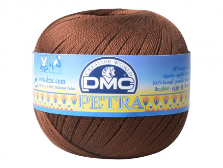 DMC Petra Nr. 5 Häkelgarn Unicolor 5938 Braun von DMC