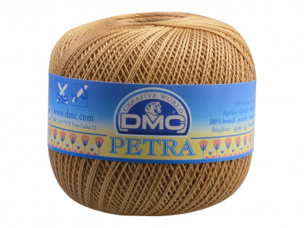 DMC Petra Nr. 8 Häkelgarn Unicolor 53045 Beige von DMC