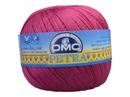 DMC Petra Nr. 8 Häkelgarn Unicolor 53803 Pflaume von DMC