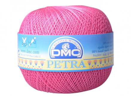 DMC Petra Nr. 8 Häkelgarn Unicolor 53805 Cerise von DMC