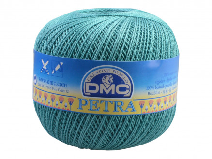 DMC Petra Nr. 8 Häkelgarn Unicolor 53845 Türkis von DMC
