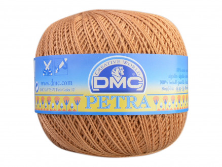 DMC Petra Nr. 8 Häkelgarn Unicolor 5436 Karamell von DMC