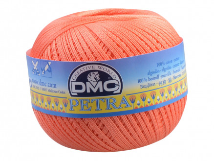 DMC Petra Nr. 8 Häkelgarn Unicolor 5608 Coral von DMC