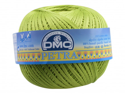 DMC Petra Nr. 8 Häkelgarn Unicolor 5907 Apfelgrün von DMC