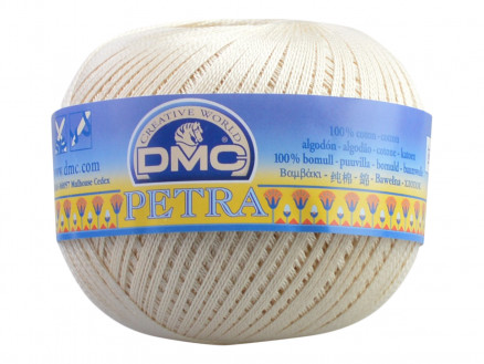 DMC Petra Nr. 8 Häkelgarn Unicolor ECRU Natur von DMC