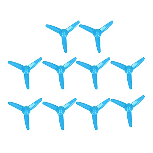 70 mm 3 Blades Propeller Plastik 10pcs DIY Toy Boat RC -Auto rotierendes Zubehör 2mm Loch (Blau) von DMLENGOIN