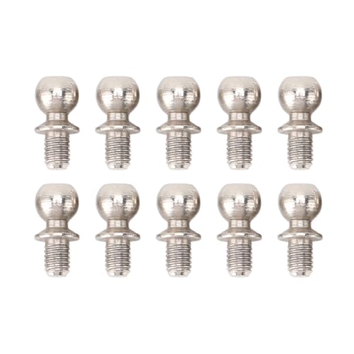 DMLENGOIN 10pcs Ball Schrauber Ersatzkugel Schraubverschluss für Wltoys 144001 144002 144010 124010 124008 124007 RC -Auto von DMLENGOIN
