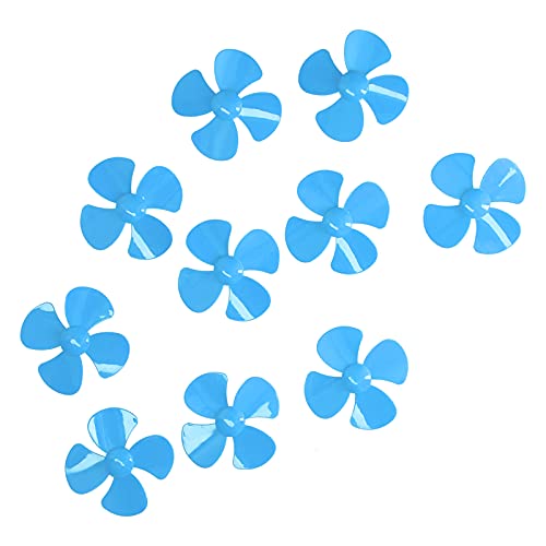 DMLENGOIN 60 mm 4 Blades Propeller Plastikboot -Propeller mit 2 mm Loch für DIY -Spielzeug 10pcs Set (Blau) von DMLENGOIN