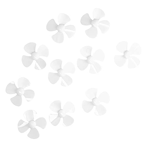 DMLENGOIN 60 mm 4 Blades Propeller Plastikboot -Propeller mit 2 mm Loch für DIY -Spielzeug 10pcs Set (Transparent) von DMLENGOIN
