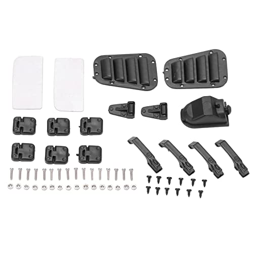 DMLENGOIN 6pcs Set Plastic Auto Türscharniere Griffe Kit Upgrade T4 1/10 RC Fahrzeugteile von DMLENGOIN
