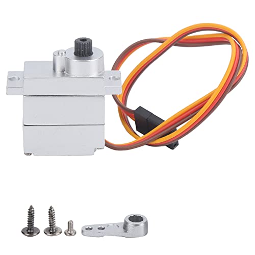 DMLENGOIN 9G All Metal Servo Hoch präzises Leistung Metal Gear Upgrade Servo Arm für WPL B1 Q65 Mn 90 RC Auto von DMLENGOIN