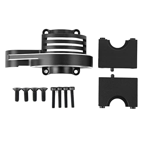 DMLENGOIN Aluminium HAUPTGETRIEBE Abdeckung Schutz ERSATZ Metall HAUPTGETRIEBE Abdeckung FÜR SLEDG 4 Rad Drive 1/8 RC Auto (Black) von DMLENGOIN