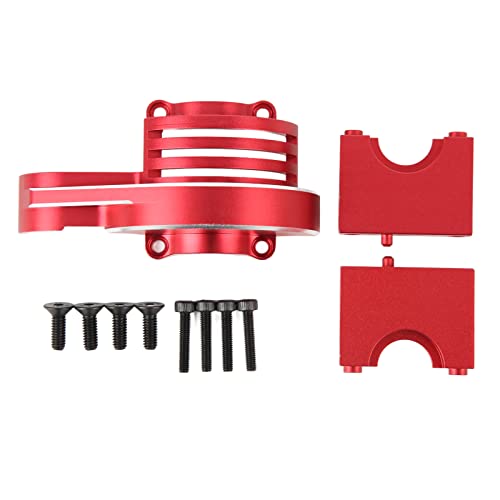 DMLENGOIN Aluminium HAUPTGETRIEBE Abdeckung Schutz ERSATZ Metall HAUPTGETRIEBE Abdeckung FÜR SLEDG 4 Rad Drive 1/8 RC Auto (Red) von DMLENGOIN