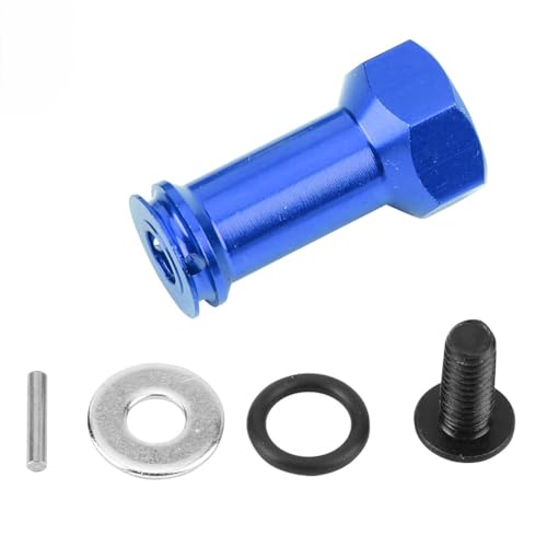 DMLENGOIN Aluminium Legierung Verlängerung Koppler 24mm länger Kombinierer Adapter Schrägstrich 1/16 RC Auto Blau Rot Golden Dunkelblau Silber Lila (TS1608NB Dark Blue) von DMLENGOIN