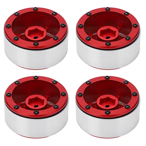 DMLENGOIN Aluminiumlegierung 1/10 RC Autorad Hub Red 4pcs RC Wheel Felgen für D90 4 SCX10 DMLENGOIN Aluminiumlegierung 1/10 RC Autorad Hub Red 4pcs RC Wheel Felgen für D90 4 SCX10 von DMLENGOIN