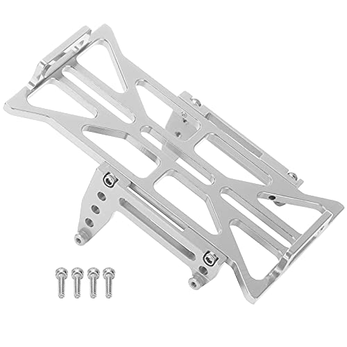 DMLENGOIN Aluminiumlegierung Batterie -Board -Stoßfänger Ersatzkühler attraktiver Fernbedienungsauto -MODELFIT AXIAL SCX24 90081 C10 (Silber) von DMLENGOIN