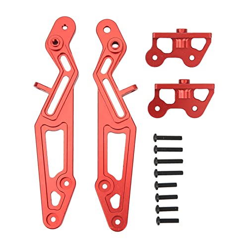 DMLENGOIN Aluminiumlegierung CNC Machter Heckflügelhalter Ersatz für arrma RC -Autos (Rot) von DMLENGOIN