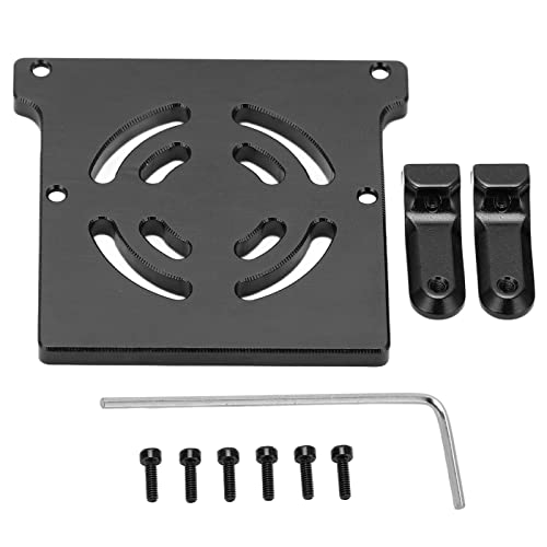 DMLENGOIN Aluminiumlegierung Empfangs -Rack -Halterung RC -Auto -Upgrade -Teile für Axial SCX24 AXI90081 1/24 RC -Auto (Schwarz) von DMLENGOIN
