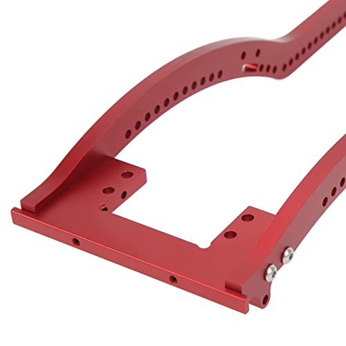 DMLENGOIN Aluminiumlegierung RC -Auto -Chassis -Rahmen vorne Heck Stoßstange SCX10 D90 1/10 Crawler (Red) von DMLENGOIN