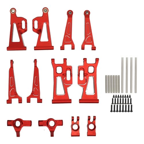 DMLENGOIN Aluminiumlegierung RC -Auto -Suspensionsarm hochwerterte Teile für MJX 14210 14209 1/14 RC -Auto (Red) von DMLENGOIN