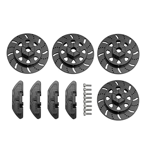 DMLENGOIN Aluminiumlegierung RC Bremsscheiben -Bremssättel Upgrade -Kit für Axial RBX10 RC -Auto (Negro) von DMLENGOIN