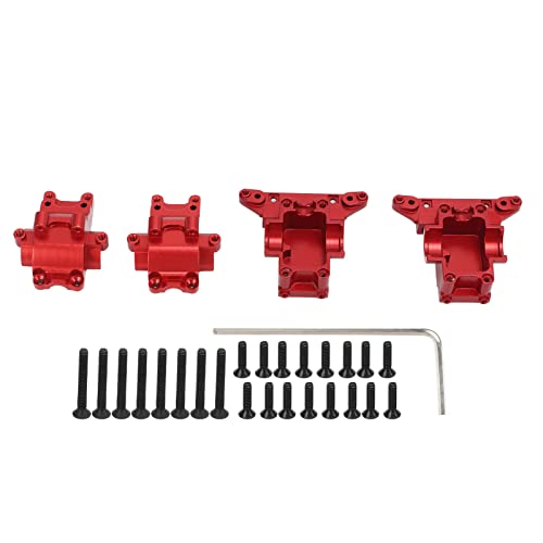 DMLENGOIN Aluminiumlegierung RC -Differentialgehäuse für Latrax Teton vorderen Heck -Getriebeabdeckungssatz (Rot) von DMLENGOIN