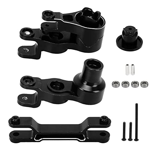 DMLENGOIN Aluminiumlegierung RC -Lenkungsbaugruppe Set verbesserte Leistung 1/5 RC -Auto (Schwarz) von DMLENGOIN