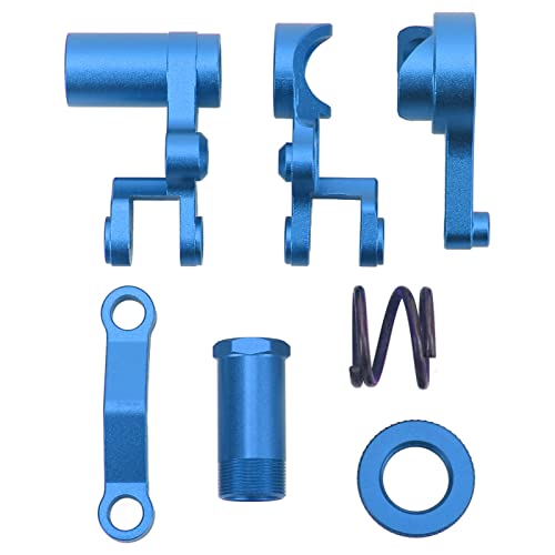 DMLENGOIN Aluminiumlegierung RC RC Lenksgruppe Professionelle Universal RC -Autolenkungskit 1/10 RC -Autos Rustler 4WD 67064 1 67076 4 (Dark Blue) von DMLENGOIN