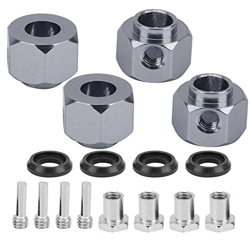 DMLENGOIN Aluminiumlegierung Sechskantrad -Hub Widen Connector Strong für 1/10 RC -Auto -Tracking -Gerät Blau (Ti Color) von DMLENGOIN
