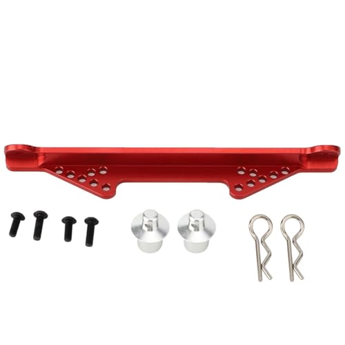 DMLENGOIN Aluminiumlegierung vordere Karosseriehalterung Mount Upgrade -Teile für TRXXAS RC -Auto Silber (Rot) von DMLENGOIN