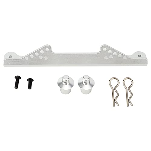 DMLENGOIN Aluminiumlegierung vordere Karosseriehalterung Mount Upgrade -Teile für TRXXAS RC -Auto Silber (Silber) von DMLENGOIN