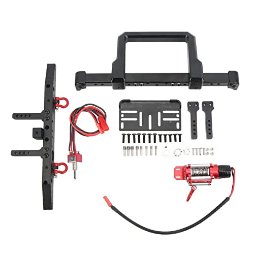 DMLENGOIN Aluminiumlegierung vorderen Heck -Stoßstangen Winch 1/10 RC Car Upgrade Teil von DMLENGOIN
