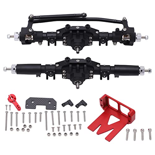 DMLENGOIN Aluminiumlegierungs -Upgrade -Teile Antriebsarmachse für axiale SCX10 II 90046 90047 RC -Auto stabil hohe Festigkeit (Schwarz) von DMLENGOIN