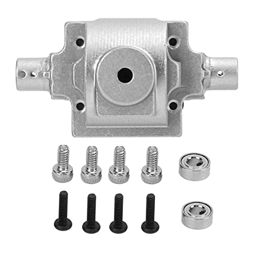DMLENGOIN Aluminiumlegierungs vordere und hintere Getriebe RC -Auto -Upgrade -Teil für HBX 1/24 2098B Kletterwagen (Silber) von DMLENGOIN