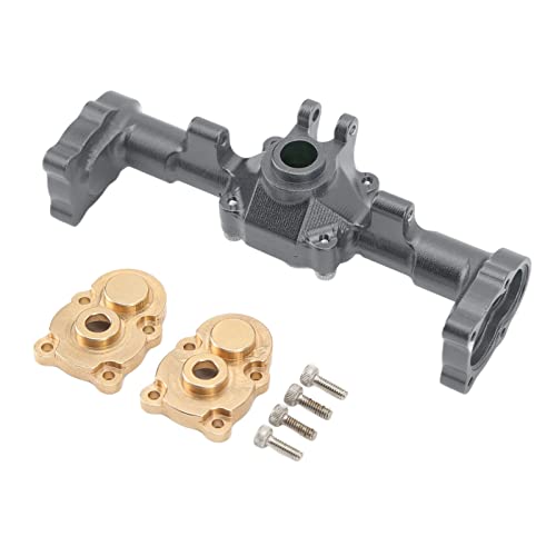 DMLENGOIN CNC Hinterachse Gehäuse Erhöhung erweitert die Hinterachse für FMS für FCX24 1/24 RC -Auto mit Messing -Zahnradabdeckungsschraube (You Color) von DMLENGOIN