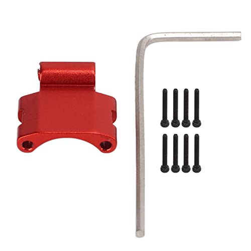 DMLENGOIN Hochfestige korrosionsbeständige Aluminiumlegierung Hinterachse Fernerkundungskontroll -Autoteile Zubehör für axiale SCX24 RC -Auto -Upgrade (Red R) von DMLENGOIN