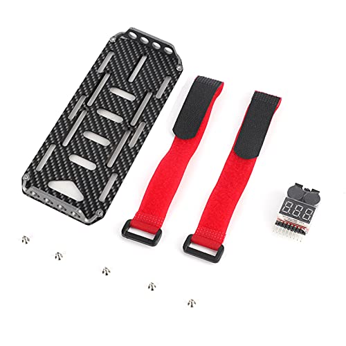 DMLENGOIN Kohlefaser -Batterie -Montierungsplatte mit Elektrizitätstester für axiale SCX10 RC Crawler Car Upgrade einfach Installation DMLENGOIN Kohlefaser -Batterie -Montierungsplatte mit Elektrizitätstester für axiale SCX10 RC Crawler Car Upgrade einfach Installation von DMLENGOIN