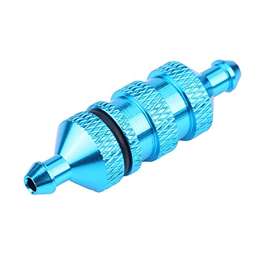DMLENGOIN Legierung Aluminium Öl Nitro -Kraftstofffilter Hoch -Upgrade RC -Autoteile Gold Lila 1,42 Zoll (Blue) von DMLENGOIN