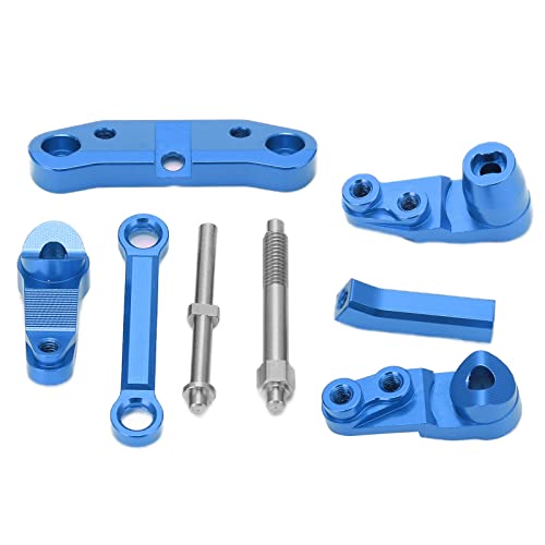 DMLENGOIN Lenkungsgruppe kleine Lenkgruppe für LOSI SCT 1/10 Aluminiumlegierungssteuerungsgruppe für RC -Auto (Blue) von DMLENGOIN