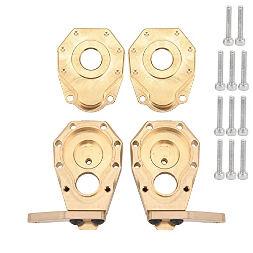 DMLENGOIN Messing Gegengewicht Portal Achse Achsschenkel Getriebe Abdeckung ‑4 ‑6 RC Auto Achsschenkel Kit von DMLENGOIN