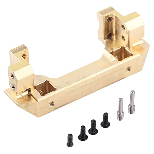 DMLENGOIN Messing vordere Stoßfängerhalterung hoher Qualität für RC Crawler Car Gold 7,5 * 3 * 2,5 cm 114g von DMLENGOIN