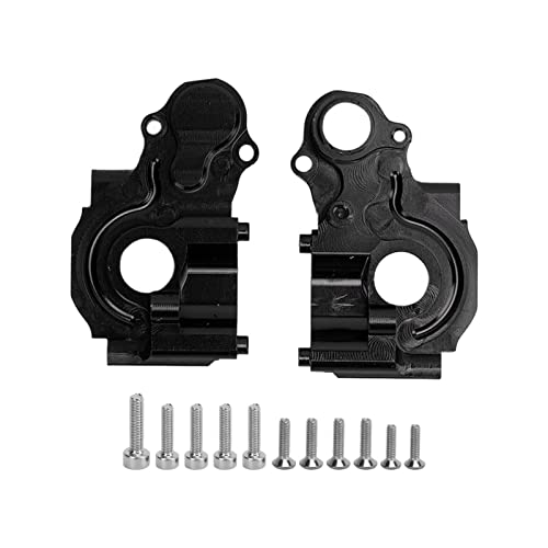 DMLENGOIN Metall -Getriebe -Getriebe -Getriebe -Deckteile für LOSI Minit 2.0 2WD RC LKW Auto (Schwarz) von DMLENGOIN