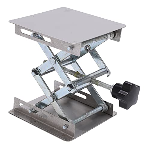 DMLENGOIN Miniatur -Edelstahl -Hebeplattform Manuelle Hubstand Tisch RC -Autos von DMLENGOIN