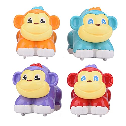 DMLENGOIN Nettes Cartoon Kleinkind Kinder Spielzeug Spielzeug kleine Autos Rad Trägheit Gleiten (899-4c Cartoon Inertial AFFE) von DMLENGOIN